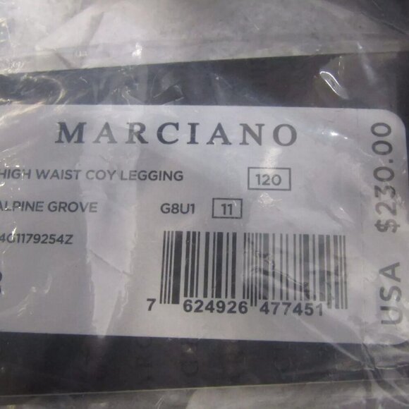 NEW MARCIANO Women's Coy Leather High Rise Leggings Alpine Grove Size 8 - Picture 4 of 5